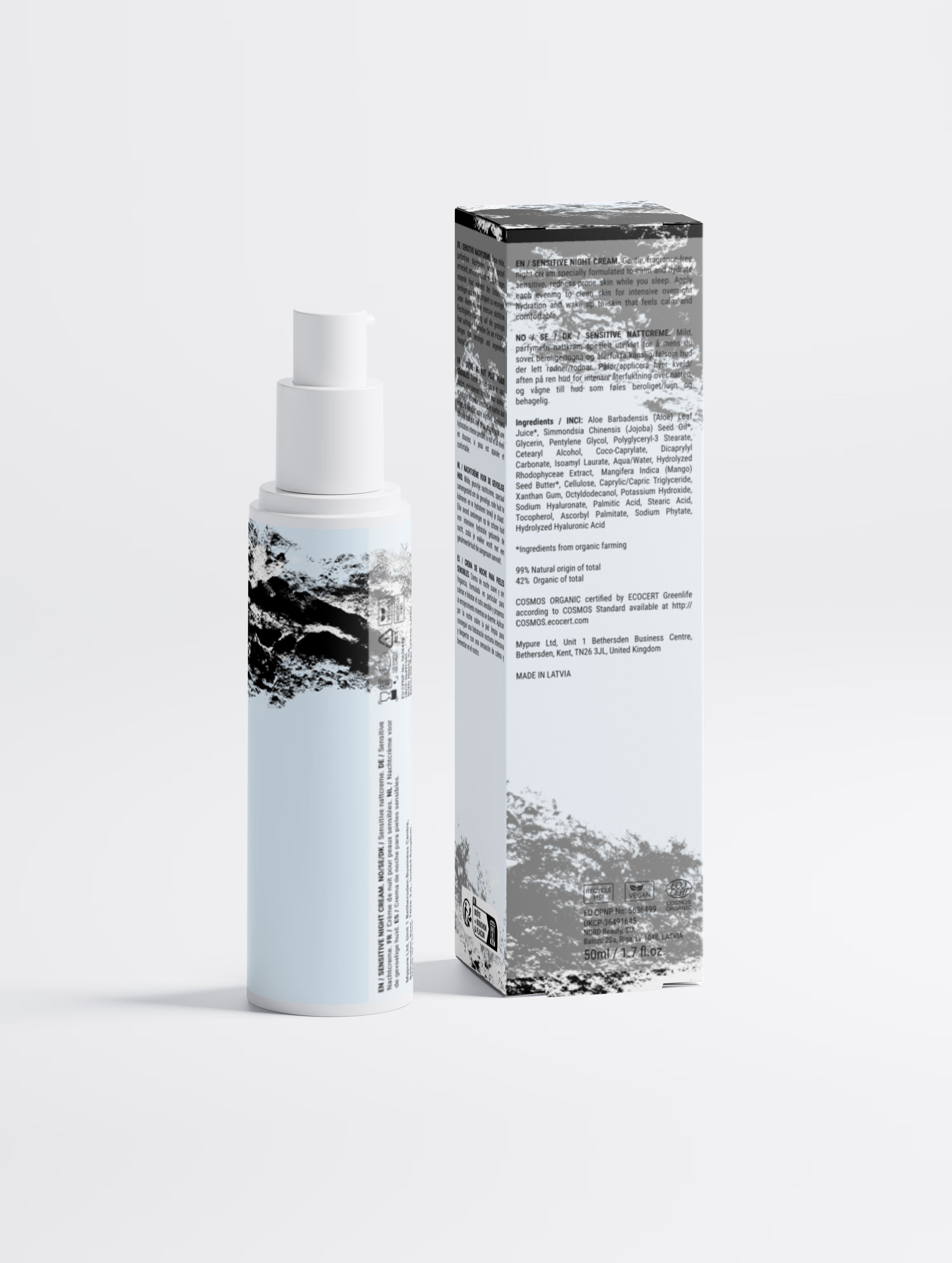 Sensitive Skin Overnight Cream, Fragrance-Free
