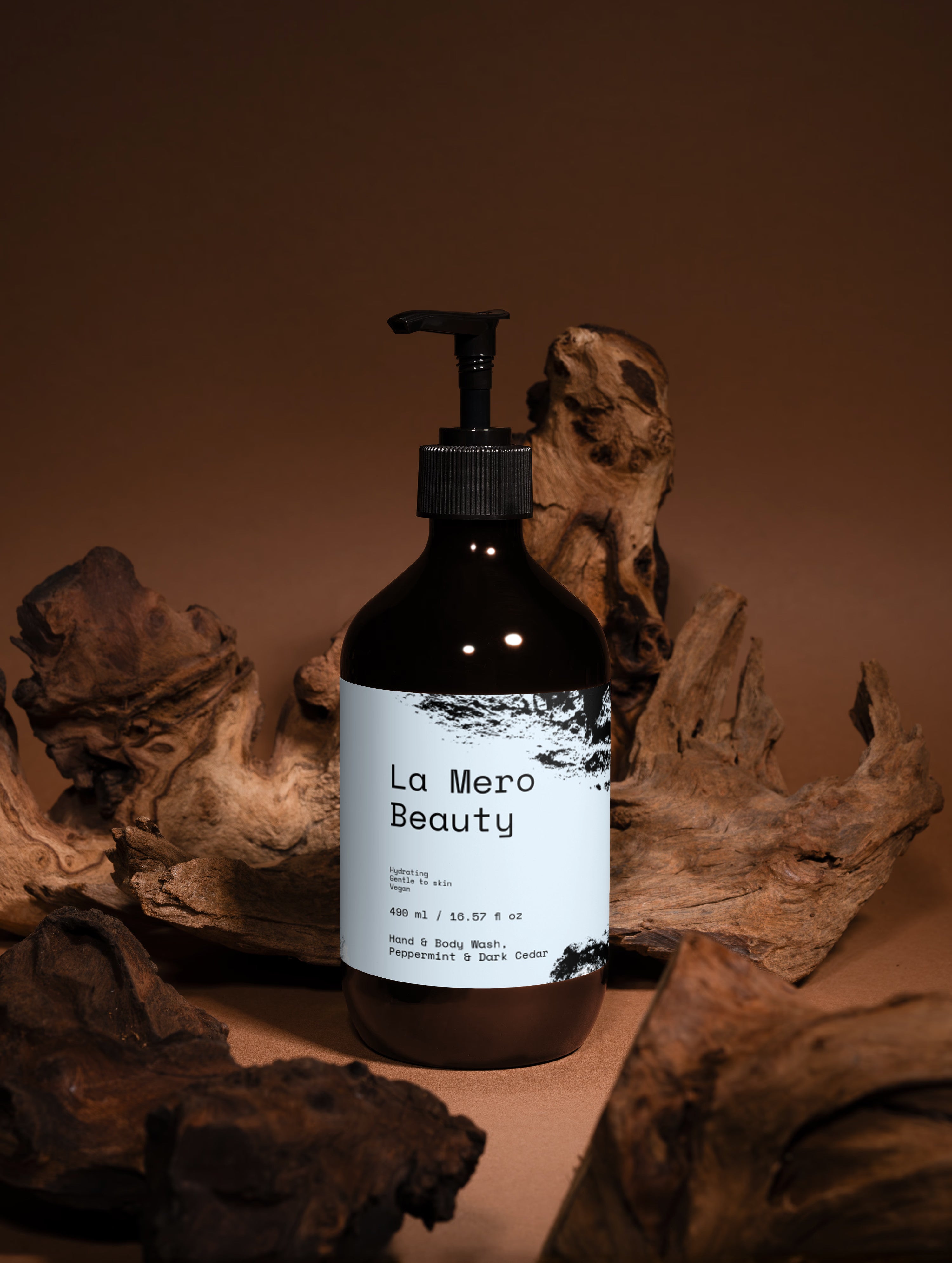 Hand & Body Wash, Peppermint & Dark Cedar